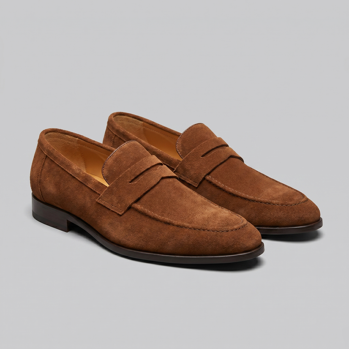 Herre Penny Loafers i Ruskind - Smart Casual Sko