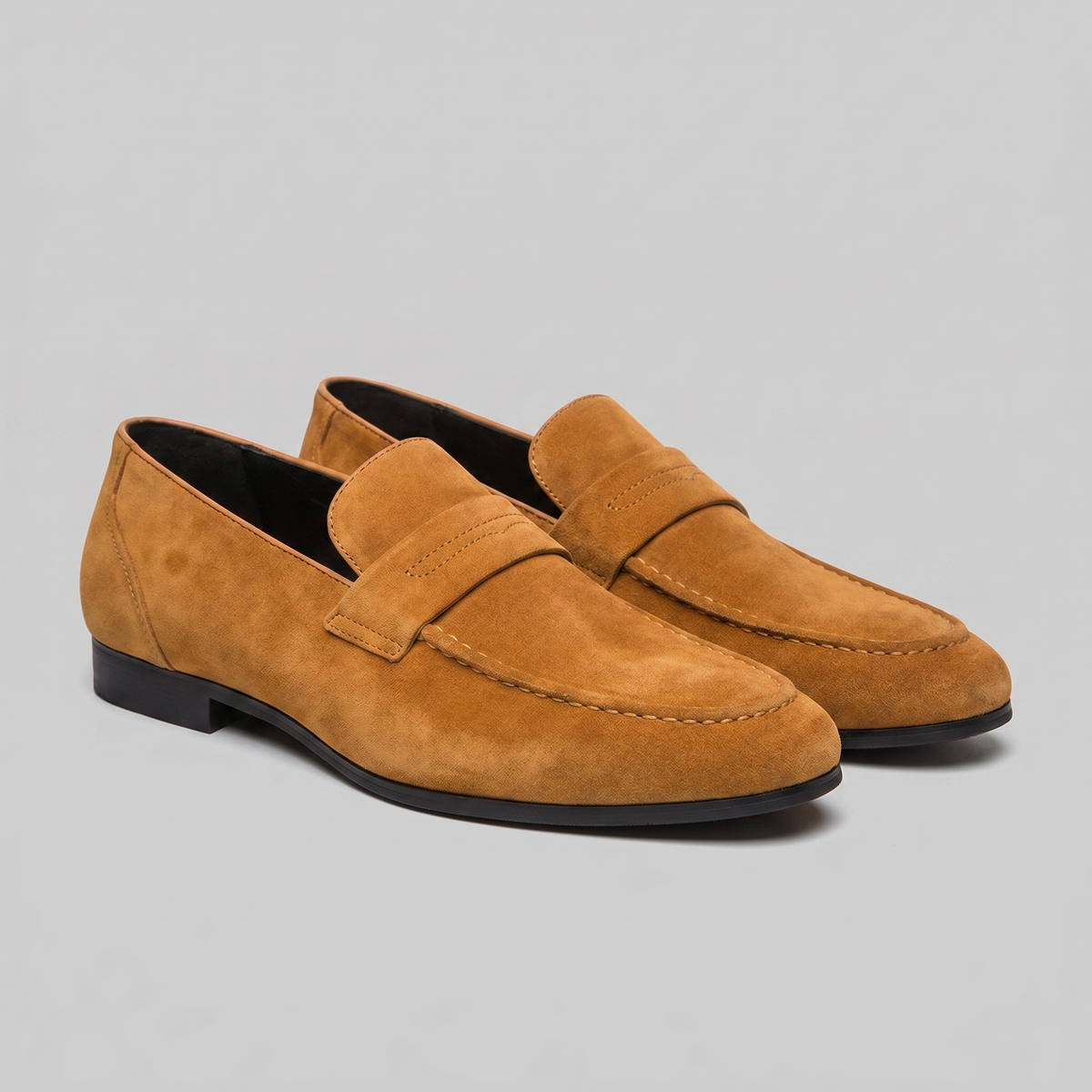 Herre Penny Loafers i Ruskind - Smart Casual Sko
