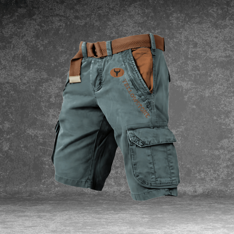 Herre Cargo Shorts med Multi-Lommer i Åndbar Polyester