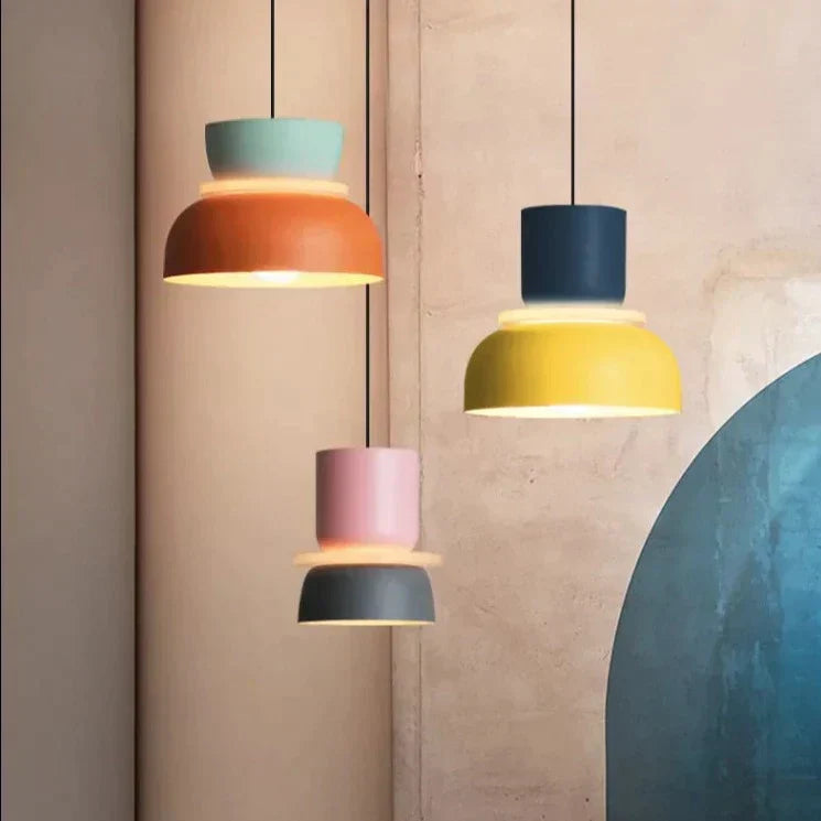Scandinavian Pendant Lamp – Pastel Color, Modern Design for Living Room or Dining Room