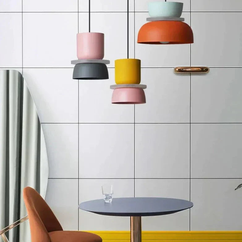 Scandinavian Pendant Lamp – Pastel Color, Modern Design for Living Room or Dining Room