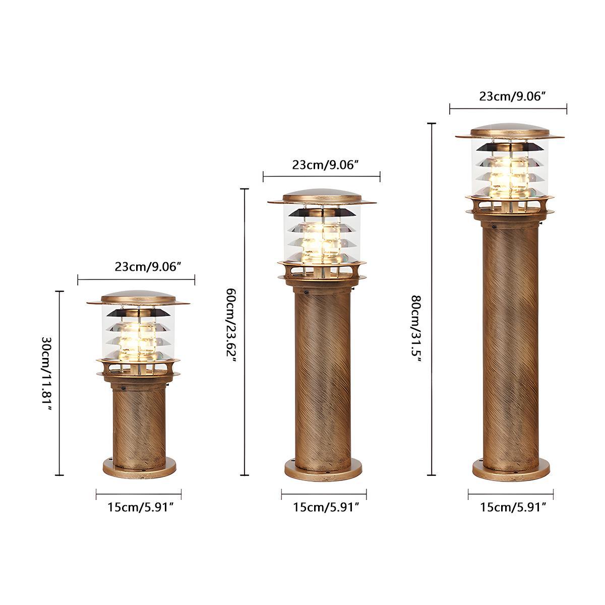 Modern Outdoor Lamp – Black or Bronze, Waterproof and Energy-Efficient for the Garden or Patio