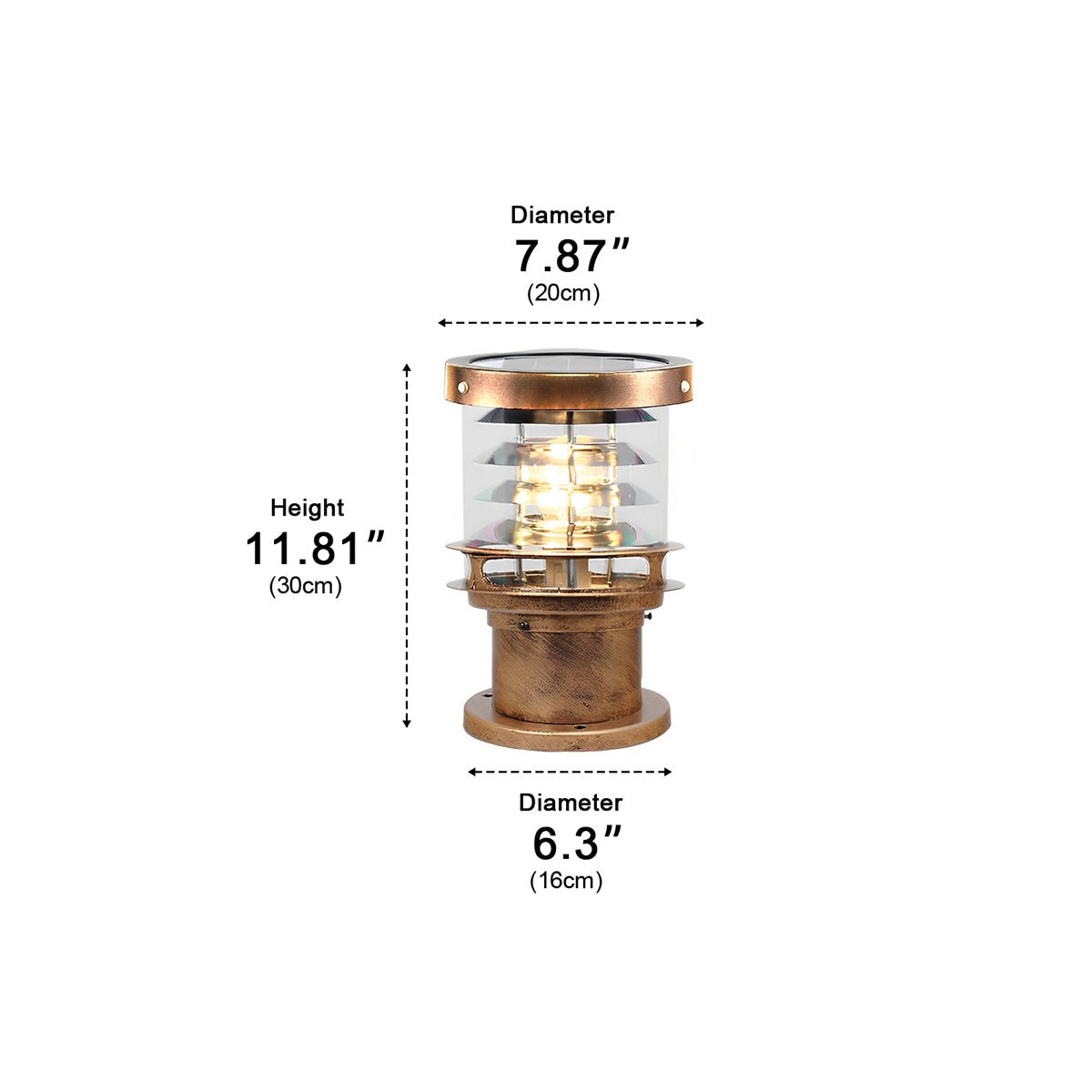 Modern Outdoor Lamp – Black or Bronze, Waterproof and Energy-Efficient for the Garden or Patio