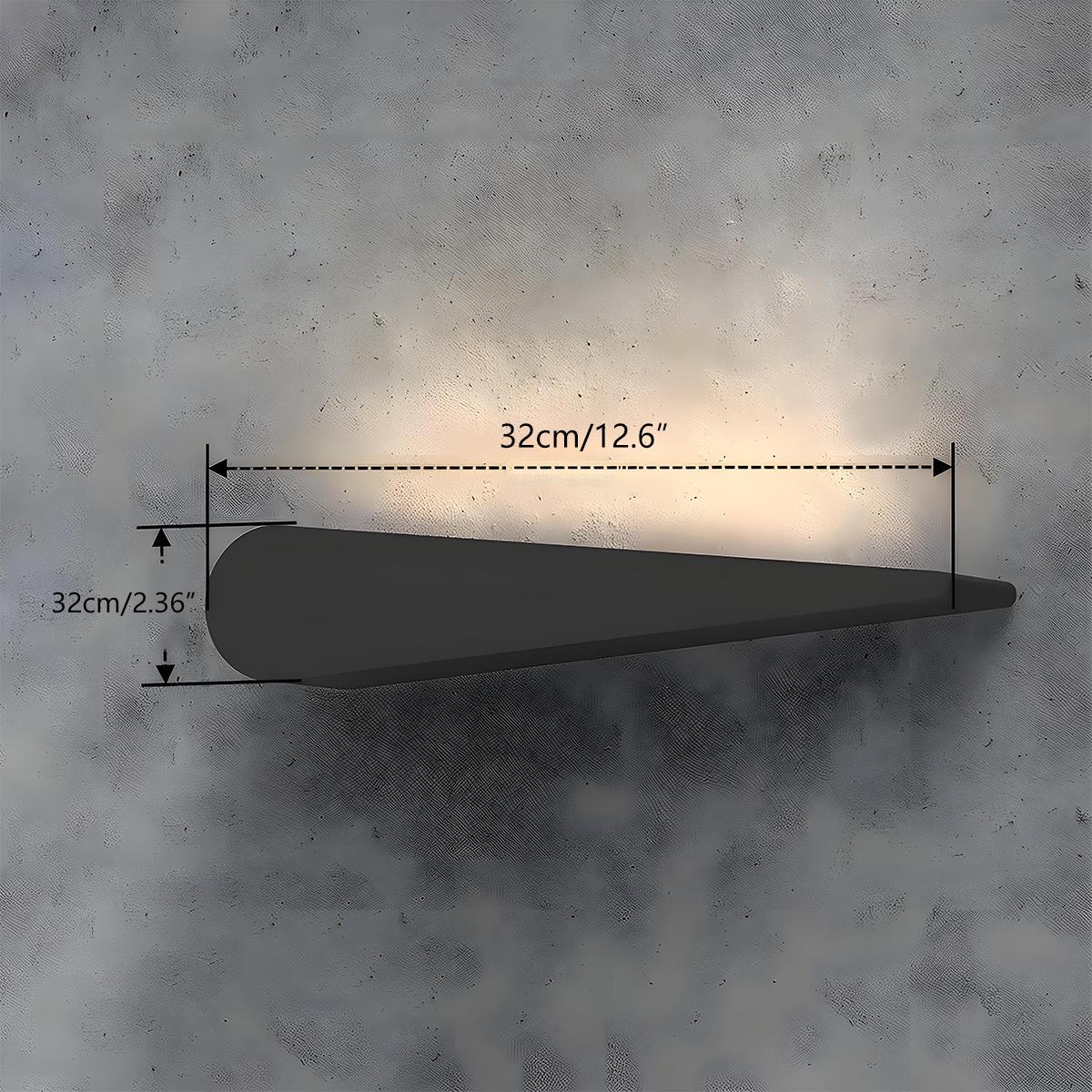 Outdoor Wall Sconce – Aluminum, Minimalist Design in Black or White for the Garden or Patio Lighting