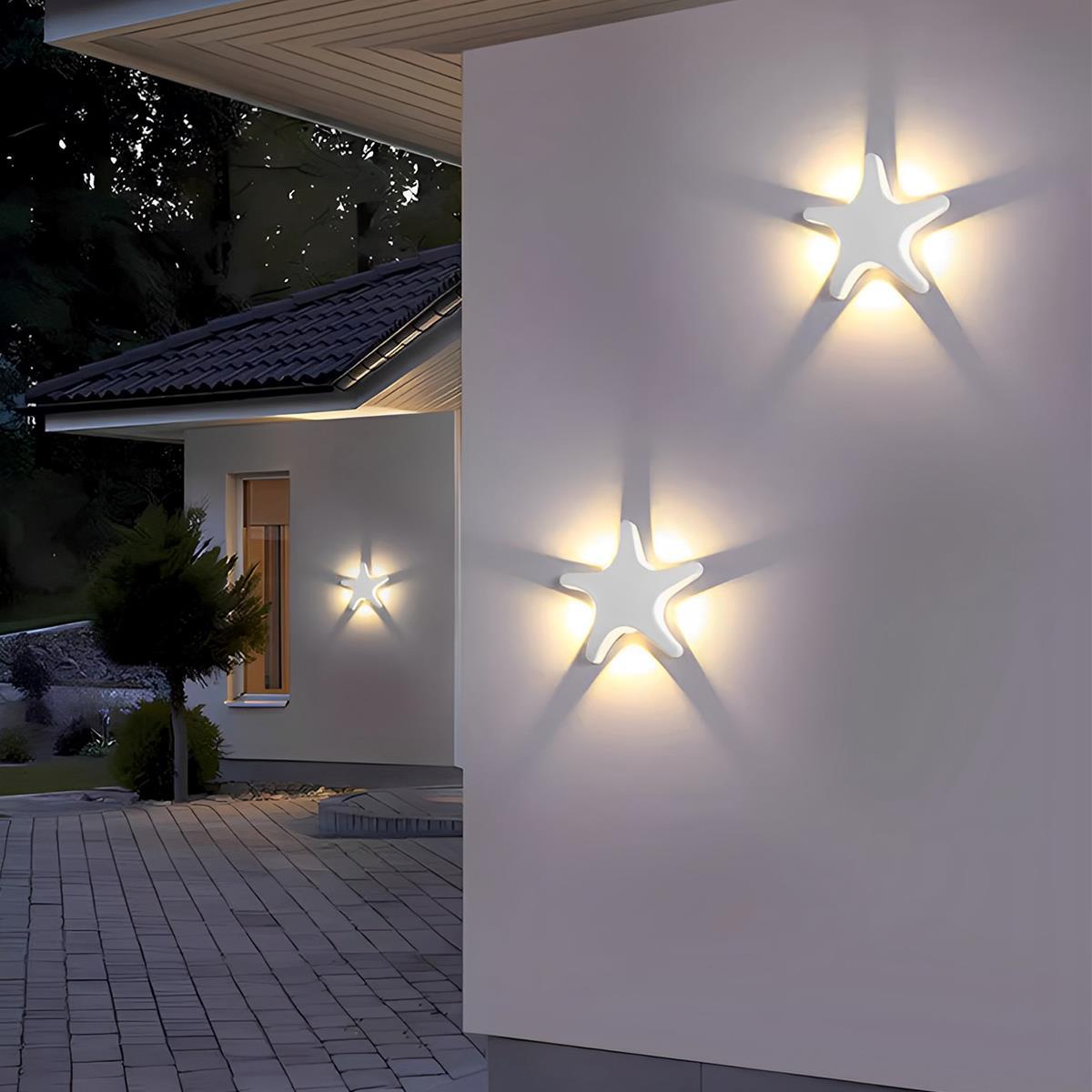 Outdoor Wall Sconce – Aluminum, Minimalist Design in Black or White for the Garden or Patio Lighting