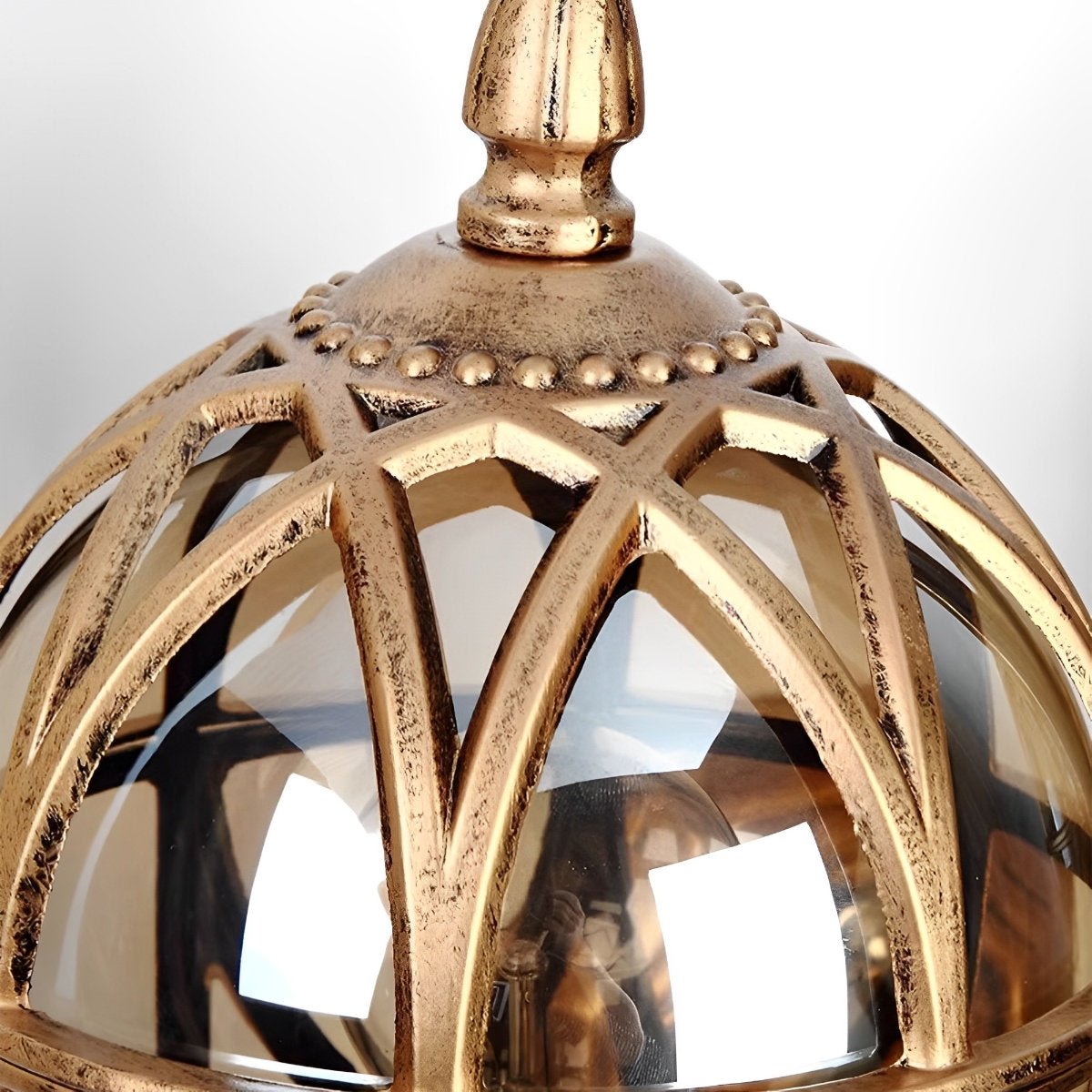 Wall Lamp – Black and Bronze, Retro Aluminum for the Garden, Porch, or Outdoor Wall